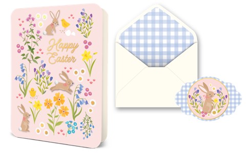 Picture of Deluxe Greeting Card Bunny Tails Easter