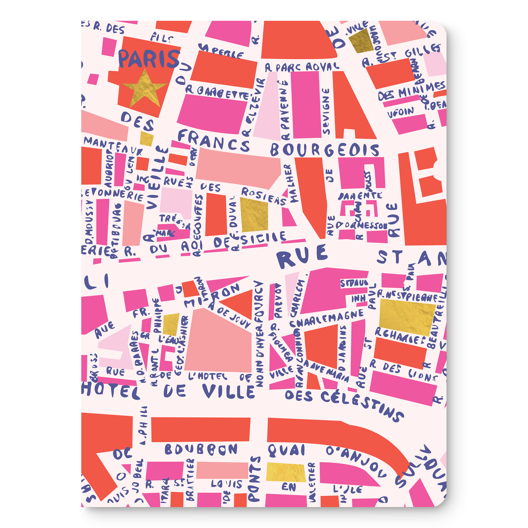 Picture of Rues de Paris Medium Coptic-Bound Journal