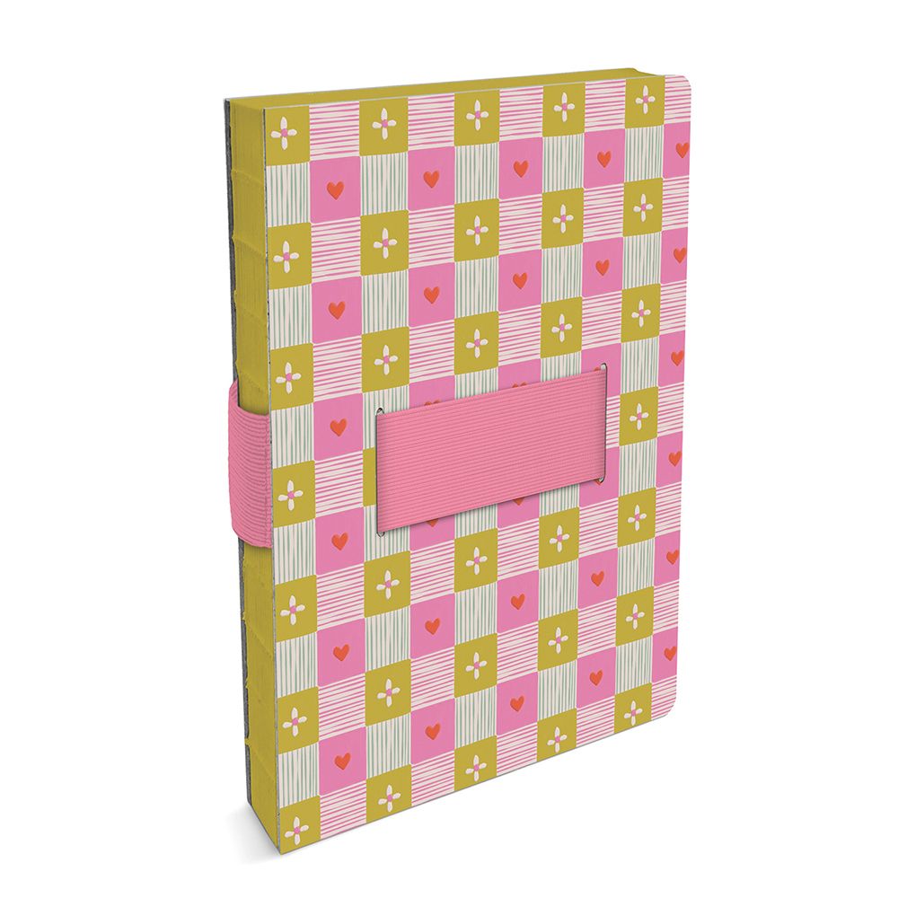 Picture of Patchwork Hearts Casey Notebook with Phone Loop
