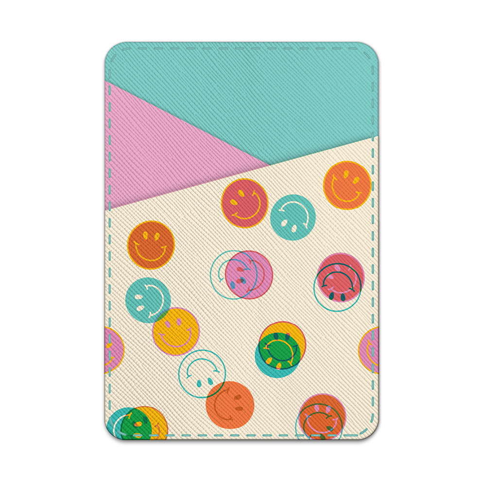 Picture of Smiley Trails Stick-On Cell Phone Wallet