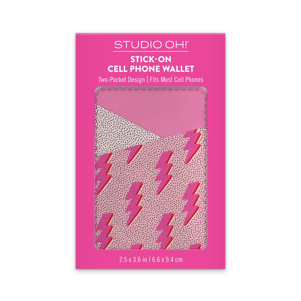 Picture of Charged Up Stick-On Cell Phone Wallet