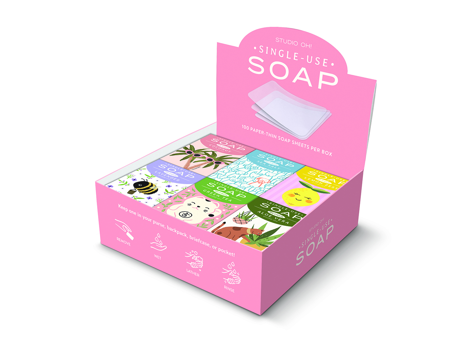 Picture of Single-Use Soap Sheets Countertop Display
