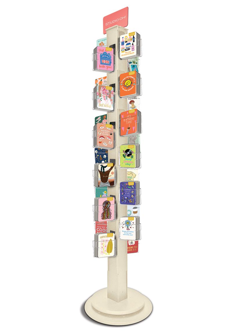 Picture of Greeting Card Spinner Display - White