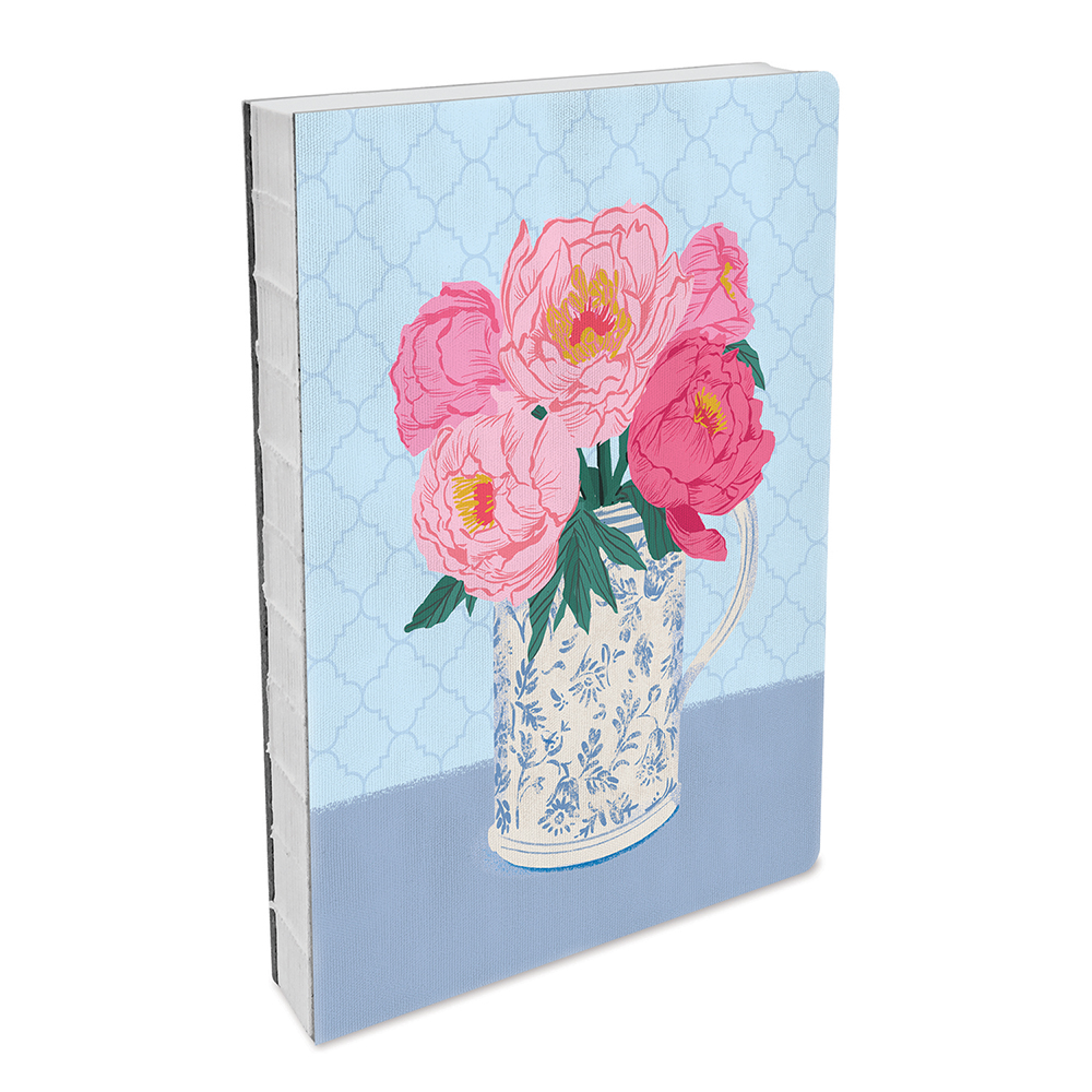 Picture of Bouquet on Blue Medium Deconstructed Journal