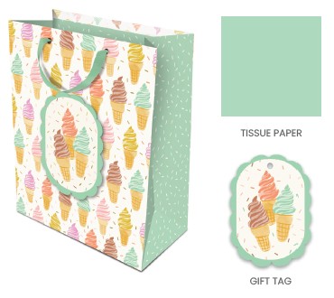 Picture of Cool & Creamy (LVD) Die-Cut Gift Bag