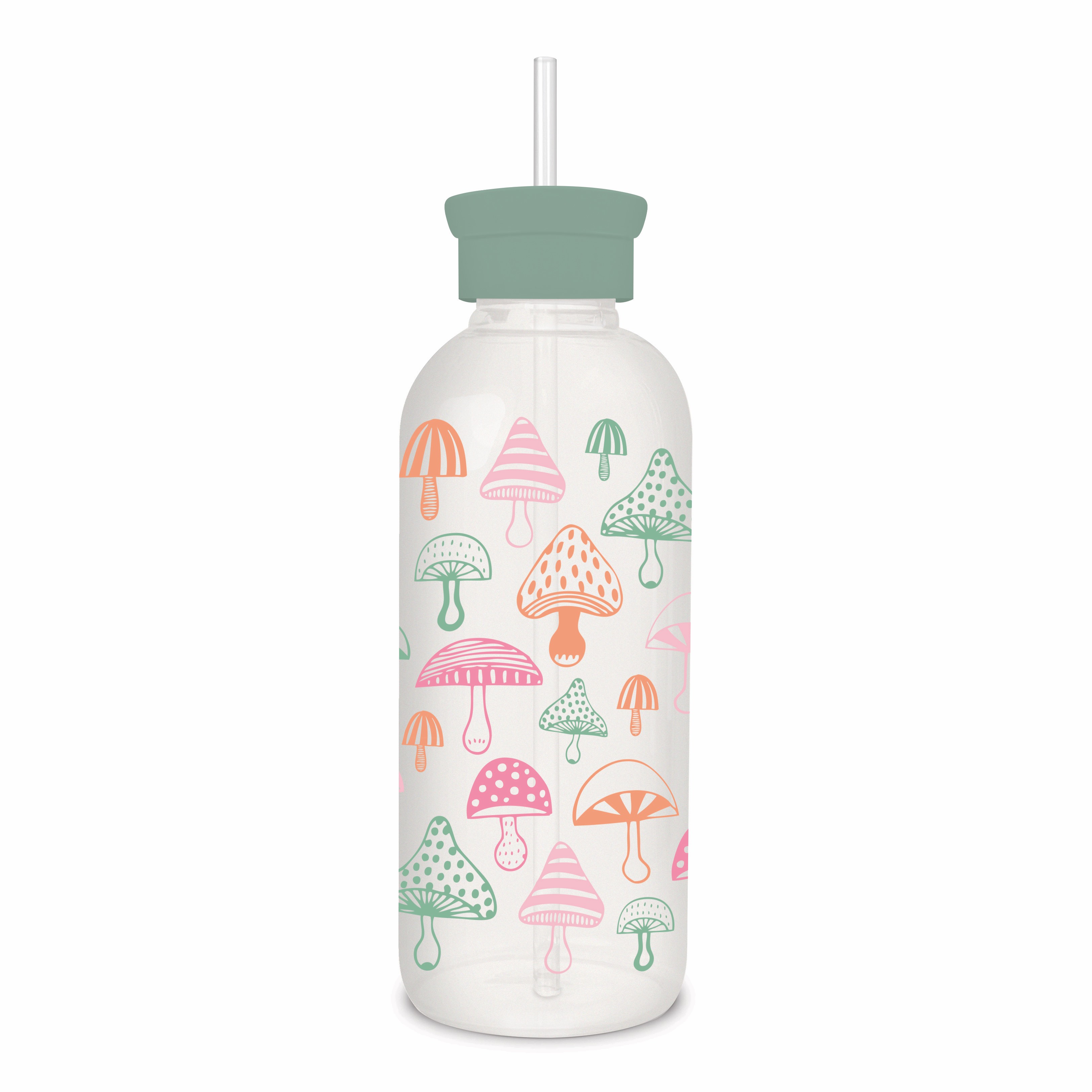 Picture of Wild Realm Glass Water Bottle with Straw