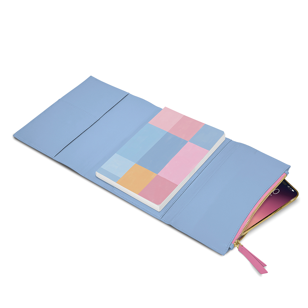 Picture of Periwinkle & Pink Keri Notebook Organizer