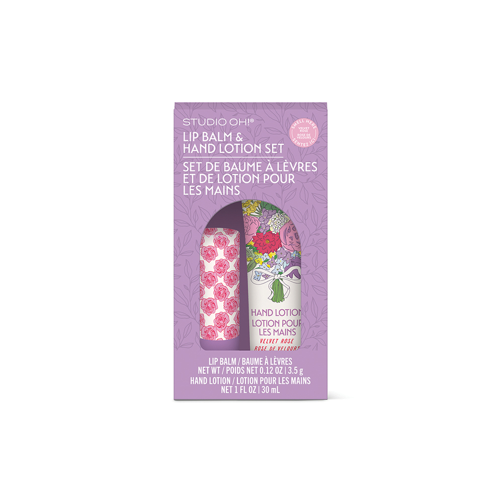 Picture of Petite Rose Lip Balm & Hand Lotion Set