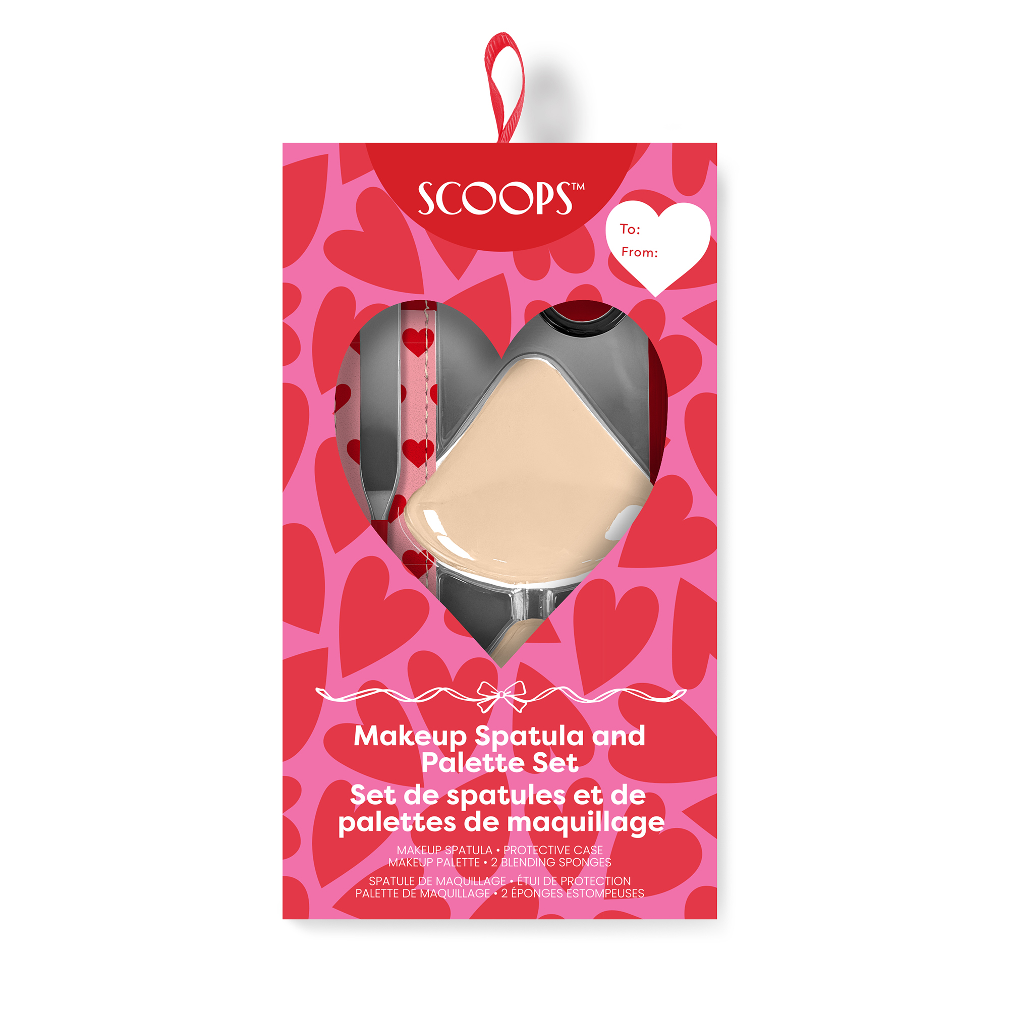 Picture of Hearts Aflutter Makeup Spatula and Palette Set