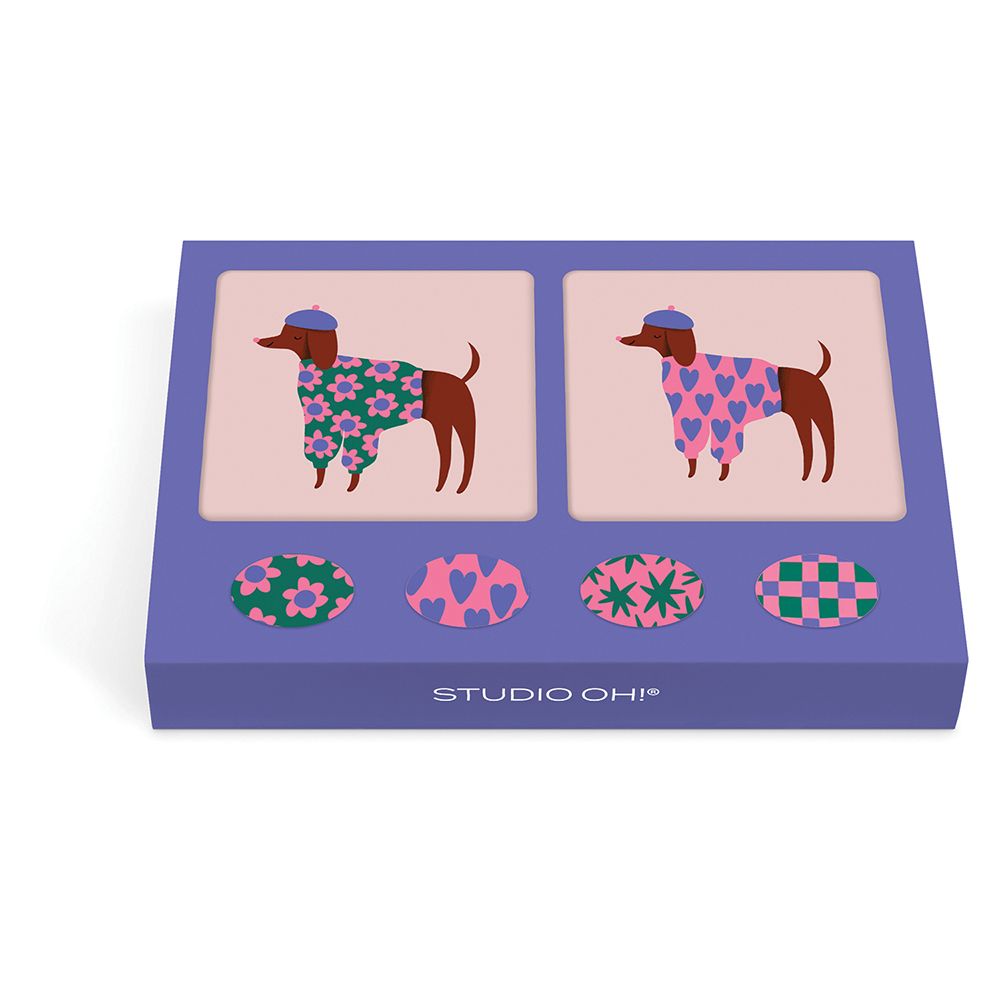 Picture of Bonjour, Mes Amis Mini Note Card Set with Stickers