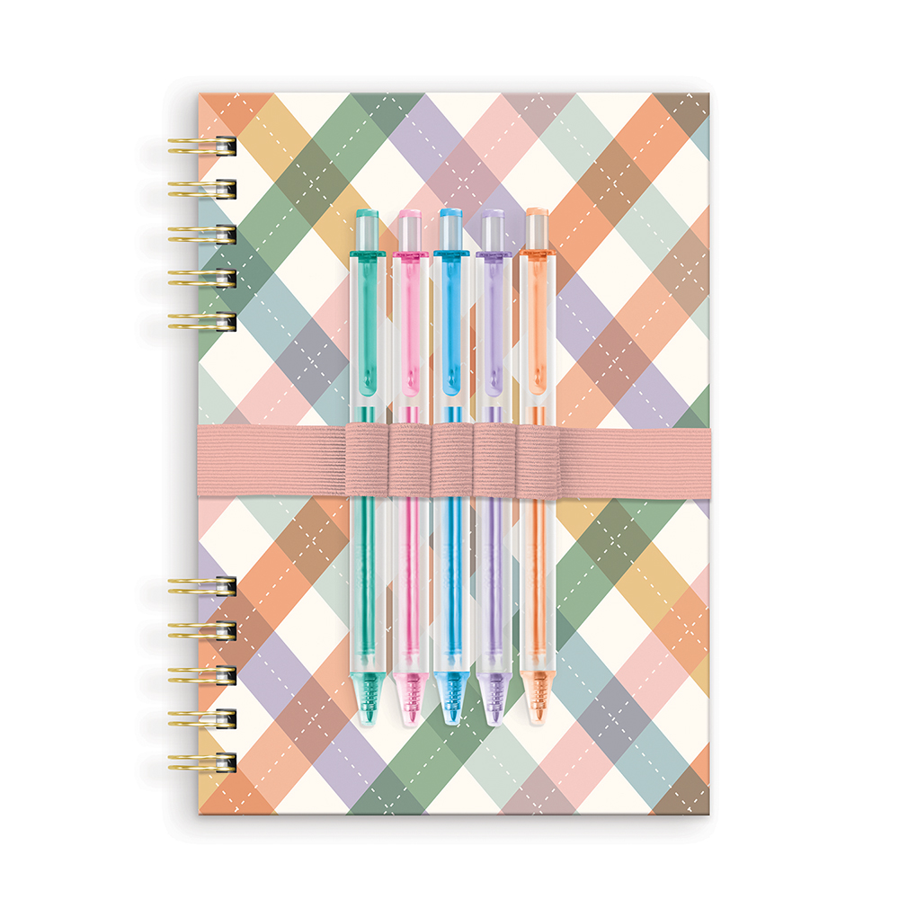 Picture of As If Argyle Harper Split-Spiral Notebook & Pen Se