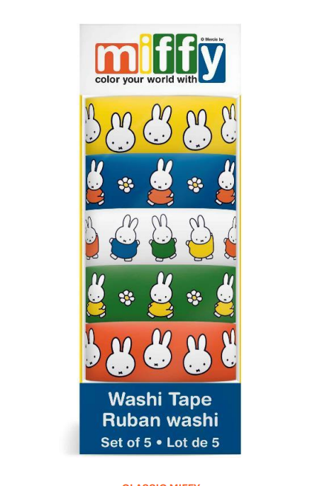 Picture of WASHI TAPE SET CLASSIC MIFFY SET OF 5