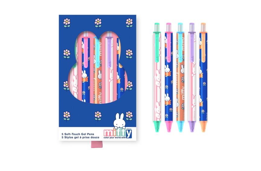 Picture of Miffy Dreamy Petals Soft-Touch Gel Pen Set