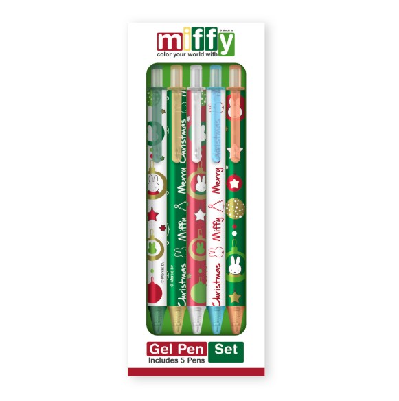 Picture of Miffy Deck the Tree Gel Pen Set