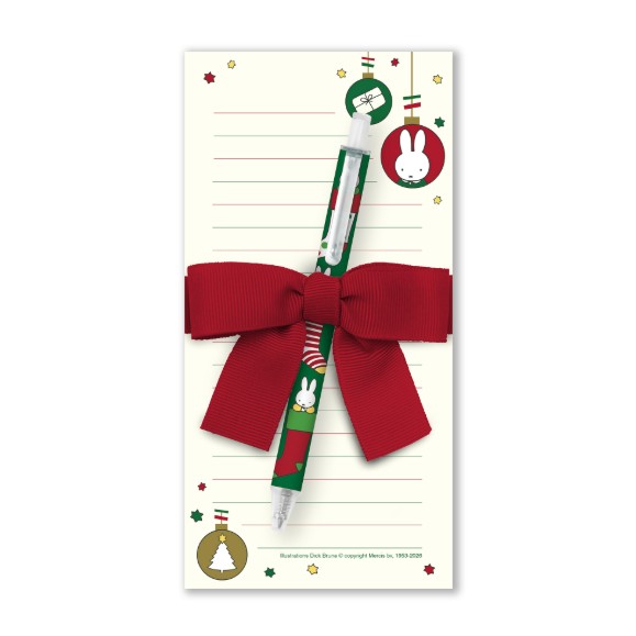 Picture of Miffy Deck the Tree Magnetic List Pad & Gel Pen Se