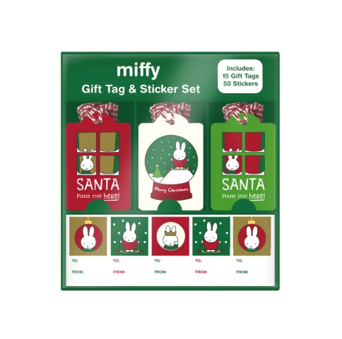 Picture of Miffy Snow Good Gift Tag & Sticker Set