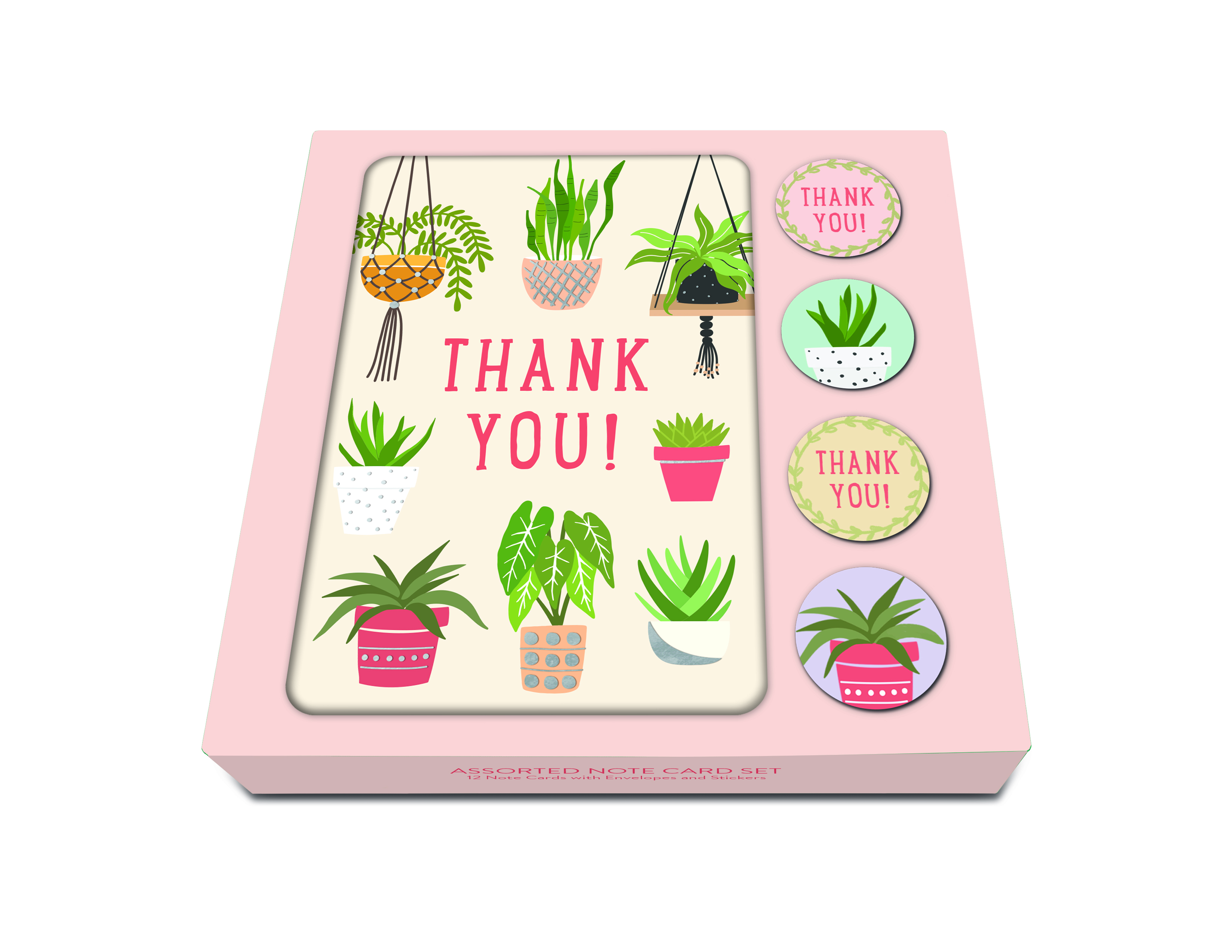 Picture of Grow with Me—Thank You Note Card Set with Stickers