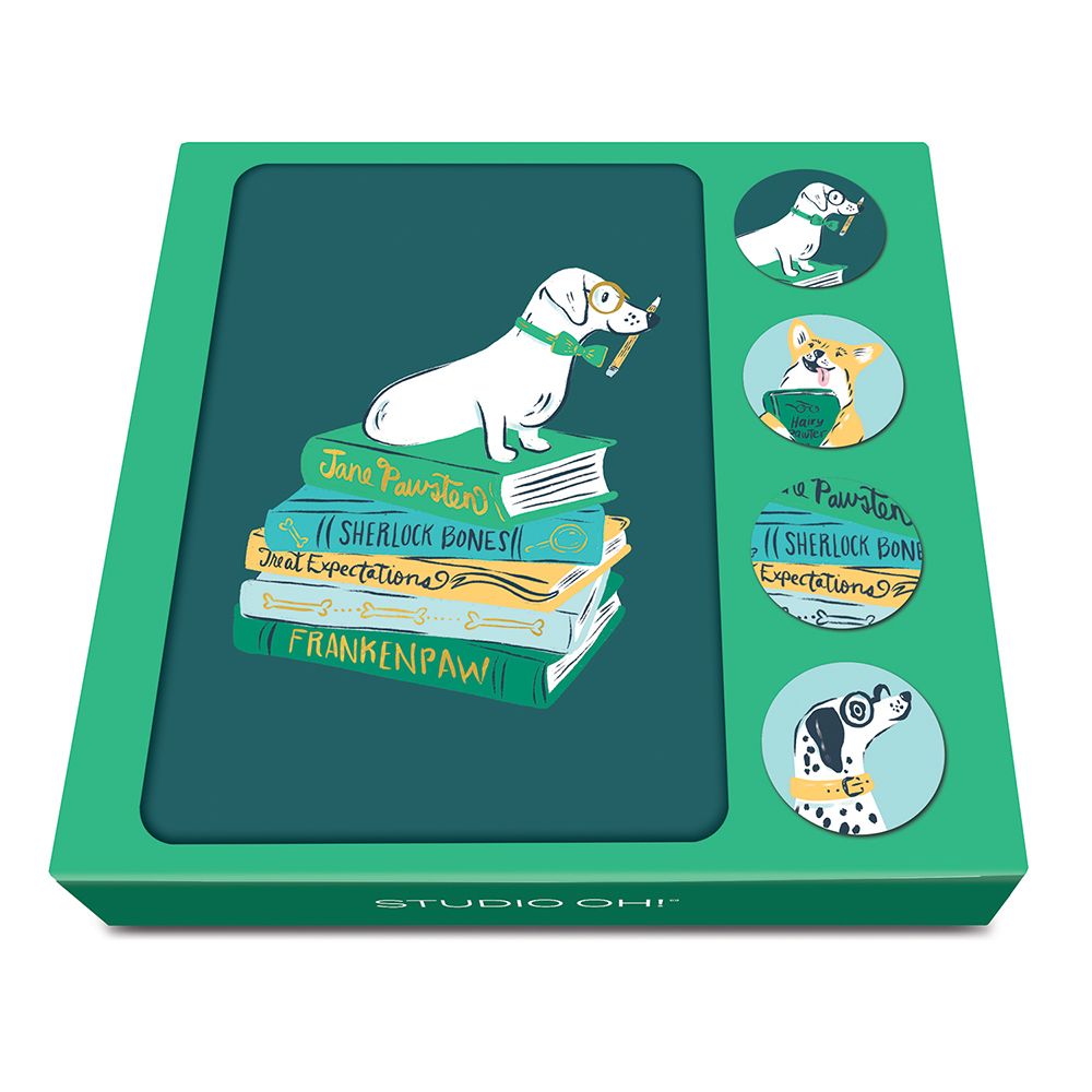 Picture of Smart Pups Assorted Note Card Set with Stickers