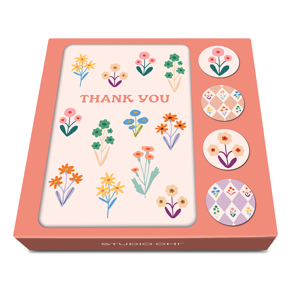 Picture of Meadow Lane Assorted Note Card Set with Stickers