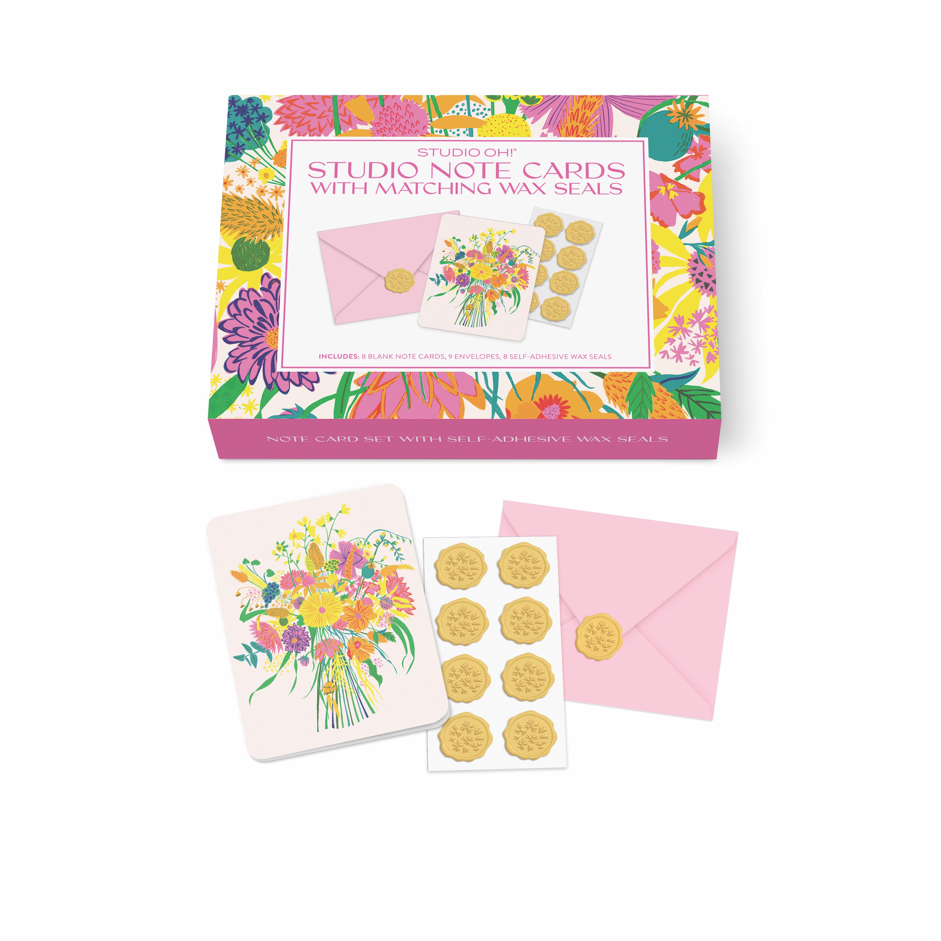Picture of Garden Splash Studio Note Cards with Matching Wax