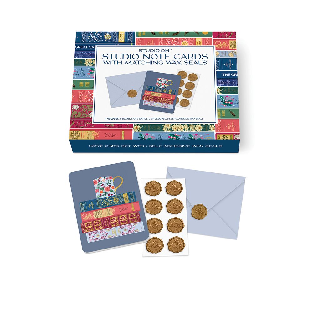 Picture of Fully Booked Studio Note Card Set with Matching Wa