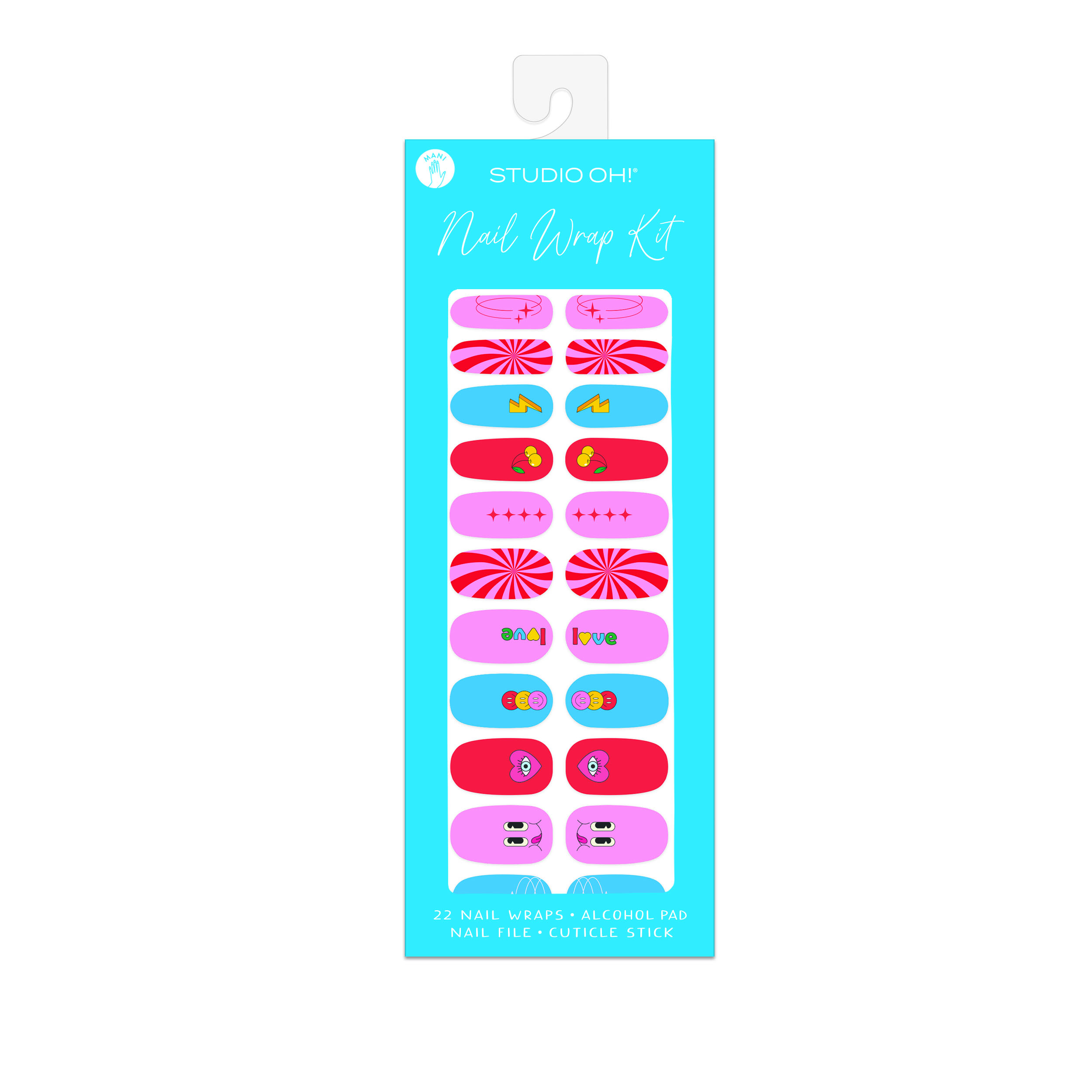 Picture of Retro Vibes Mani Nail Wrap Kit