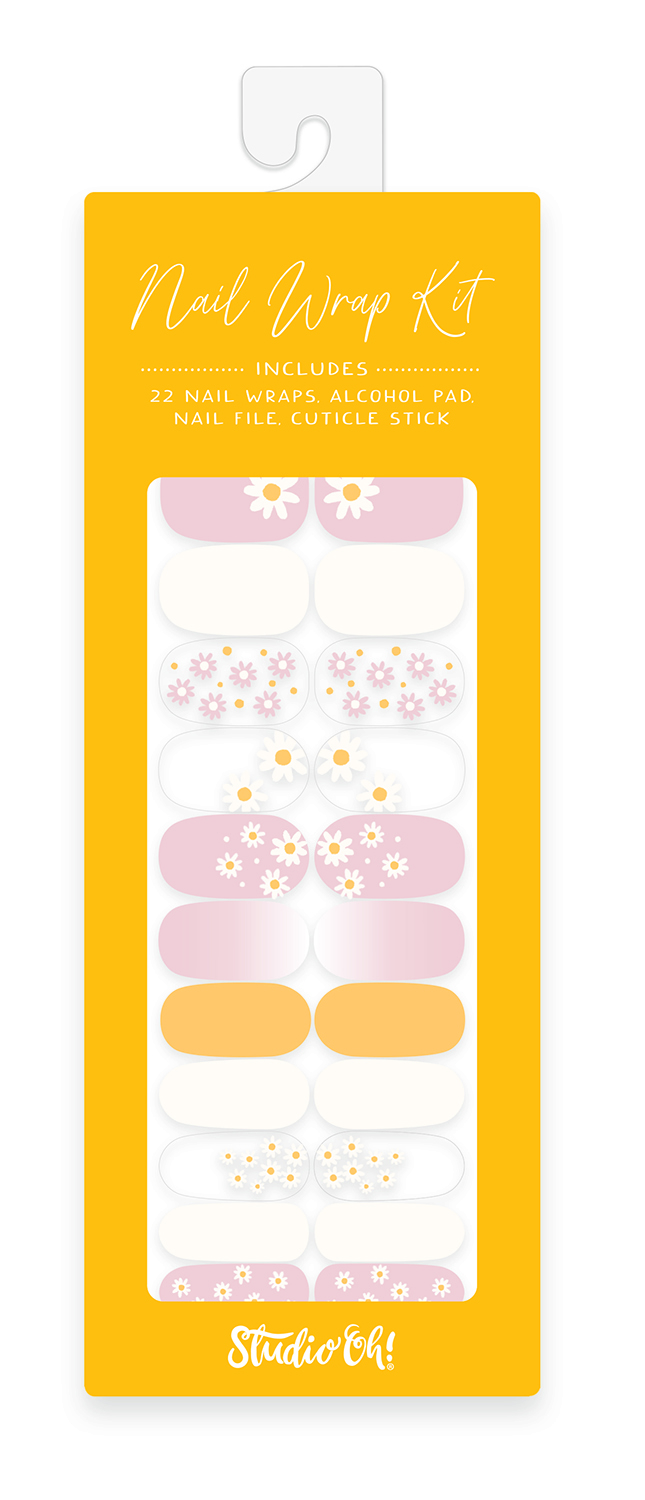 Picture of Ditzy Daisies Mani Nail Wrap Kit