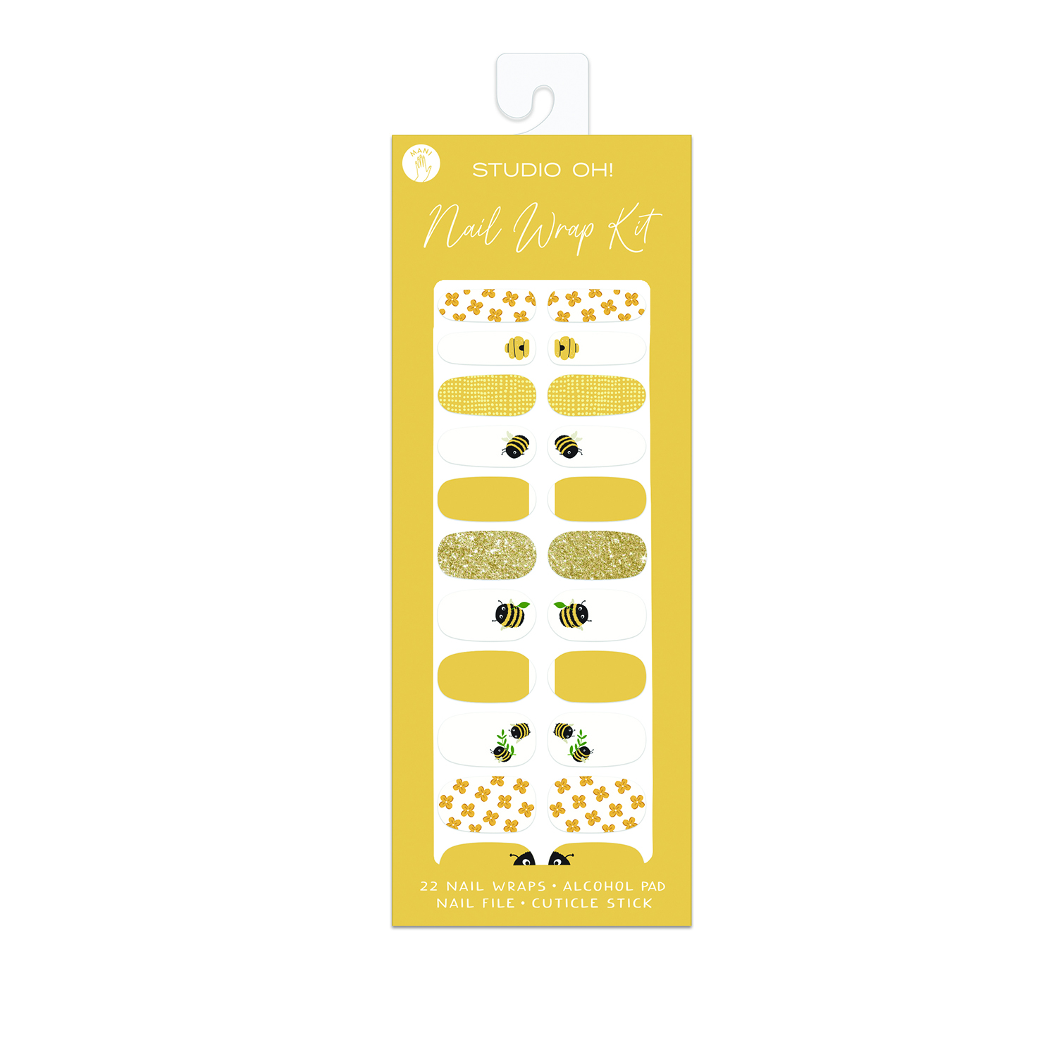 Picture of Buzzy Bees Mani Nail Wrap Kit