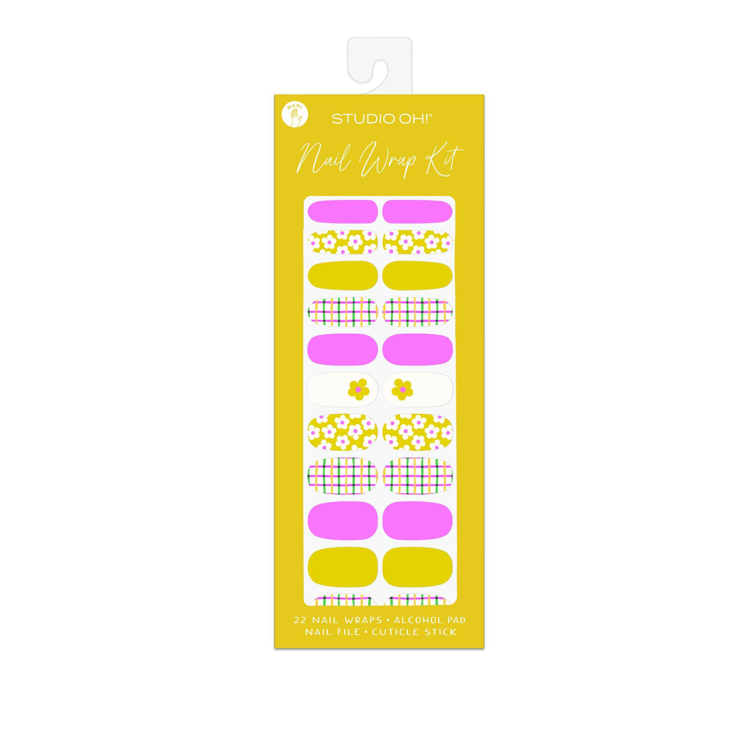 Picture of Crisscross Daisies Mani Nail Wrap Kit
