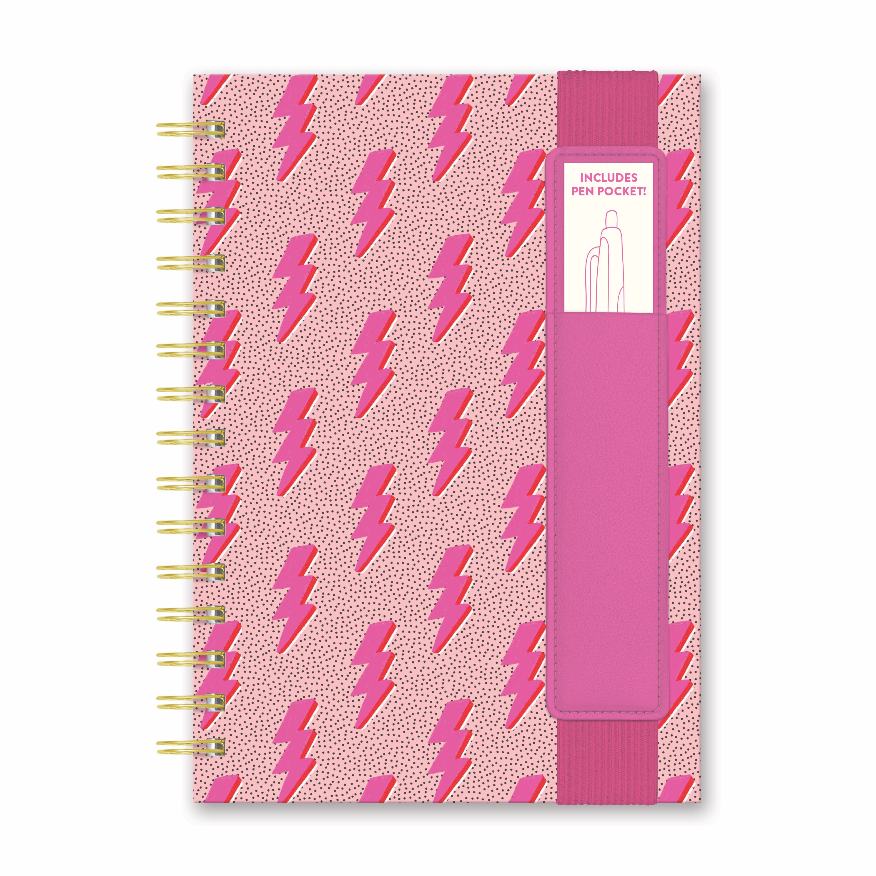 Picture of Charged Up Oliver Notebook with Pen Pocket