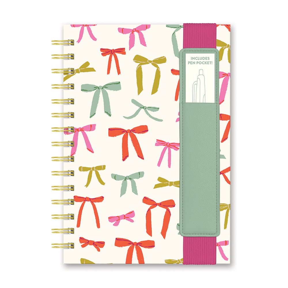 Picture of Put a Bow on It Oliver Notebook with Pen Pocket