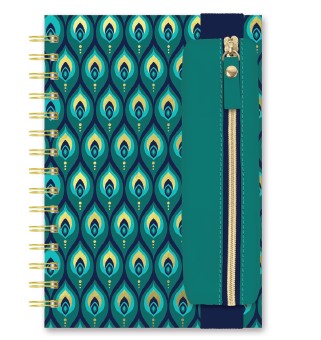 Picture of Cascading Plumes Oliver Notebook with Pen Pocket
