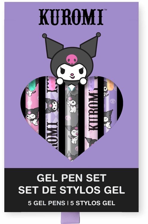 Picture of Kuromi Soft-Touch Gel Pen Set