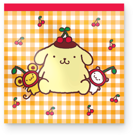 Picture of Pompompurin Cherry Picnic Mini Notepad