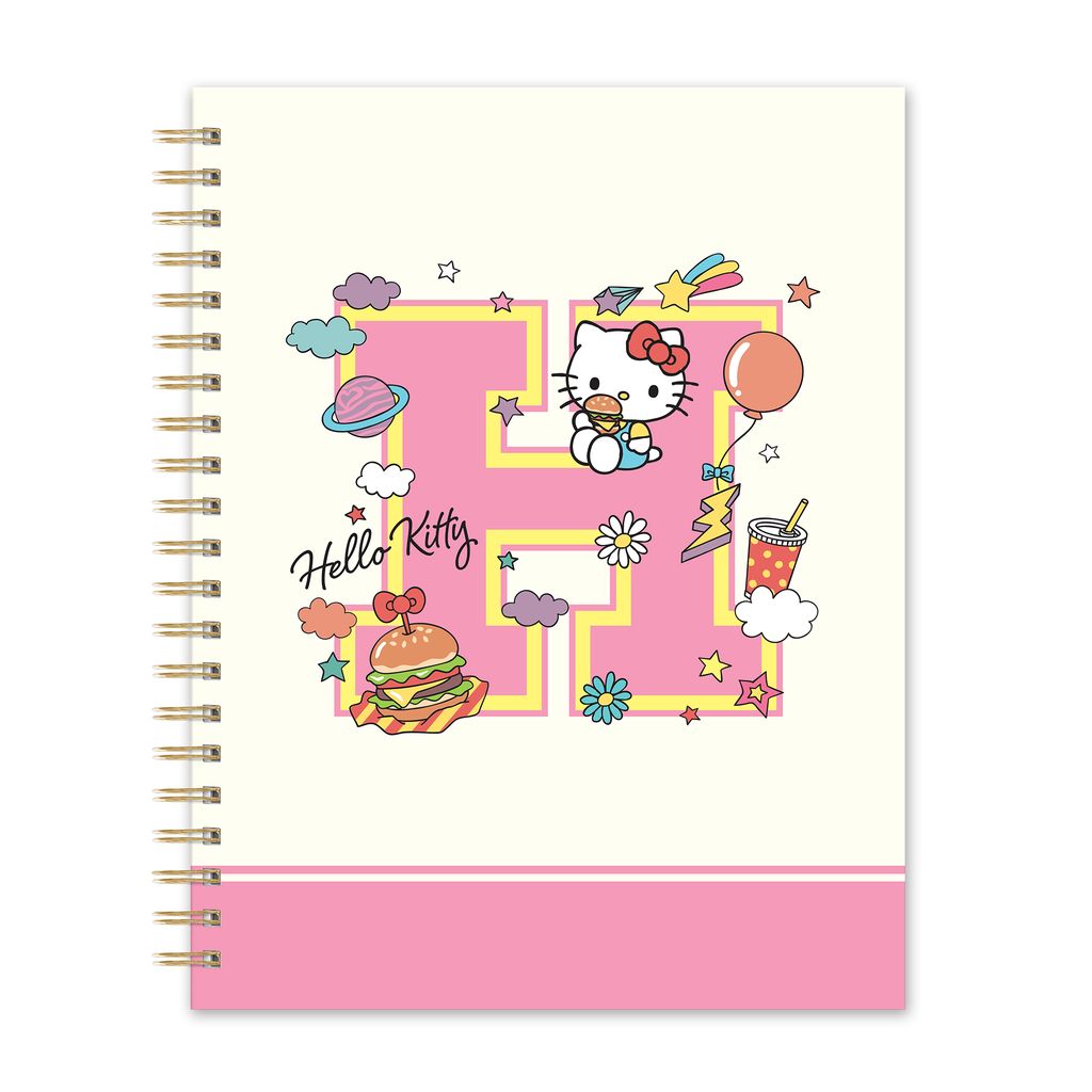 Picture of Hello Kitty College Letters Extra Large Spiral Not