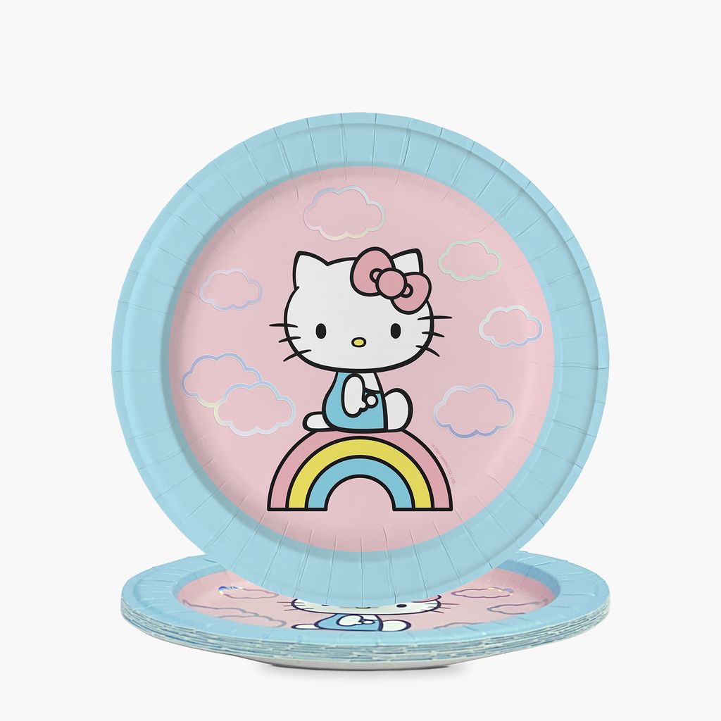Picture of Hello Kitty Rainbow Skies Luncheon Plates