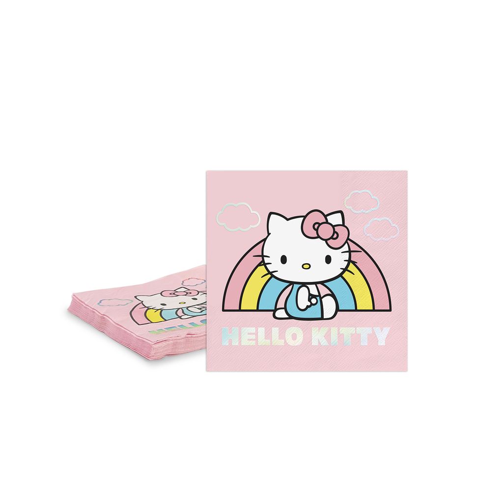 Picture of Hello Kitty Rainbow Skies Beverage Napkins
