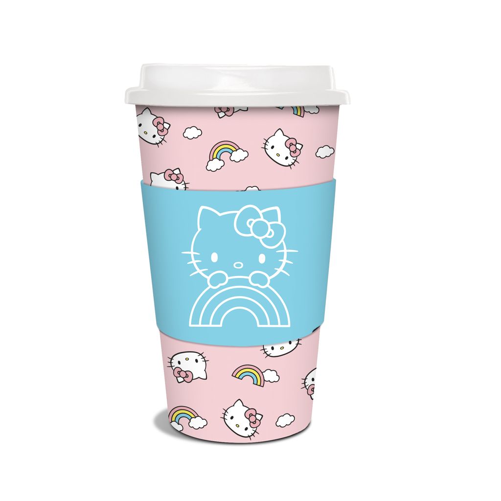 Picture of Hello Kitty Rainbow Skies Paper Hot Cups