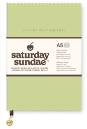 Picture of Matcha Spumoni Swirls Scalloped Journal