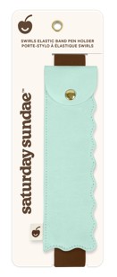 Picture of Mint Chip Swirls Elastic Band Pen Holder