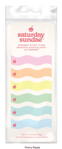 Picture of Cherry Ripple Sherbet Sticky Notes & Flags