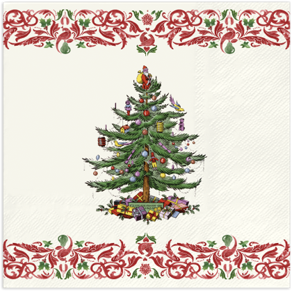 Picture of Spode Christmas Tree Yuletide Beverage Napkins