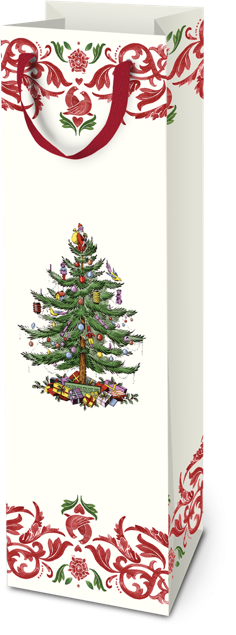 Picture of Spode Christmas Tree Yuletide (BB) Bottle Gift Bag