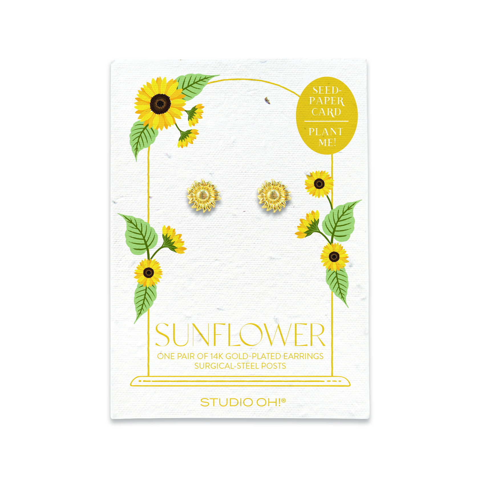 Picture of Sunflower Bloom Earrings