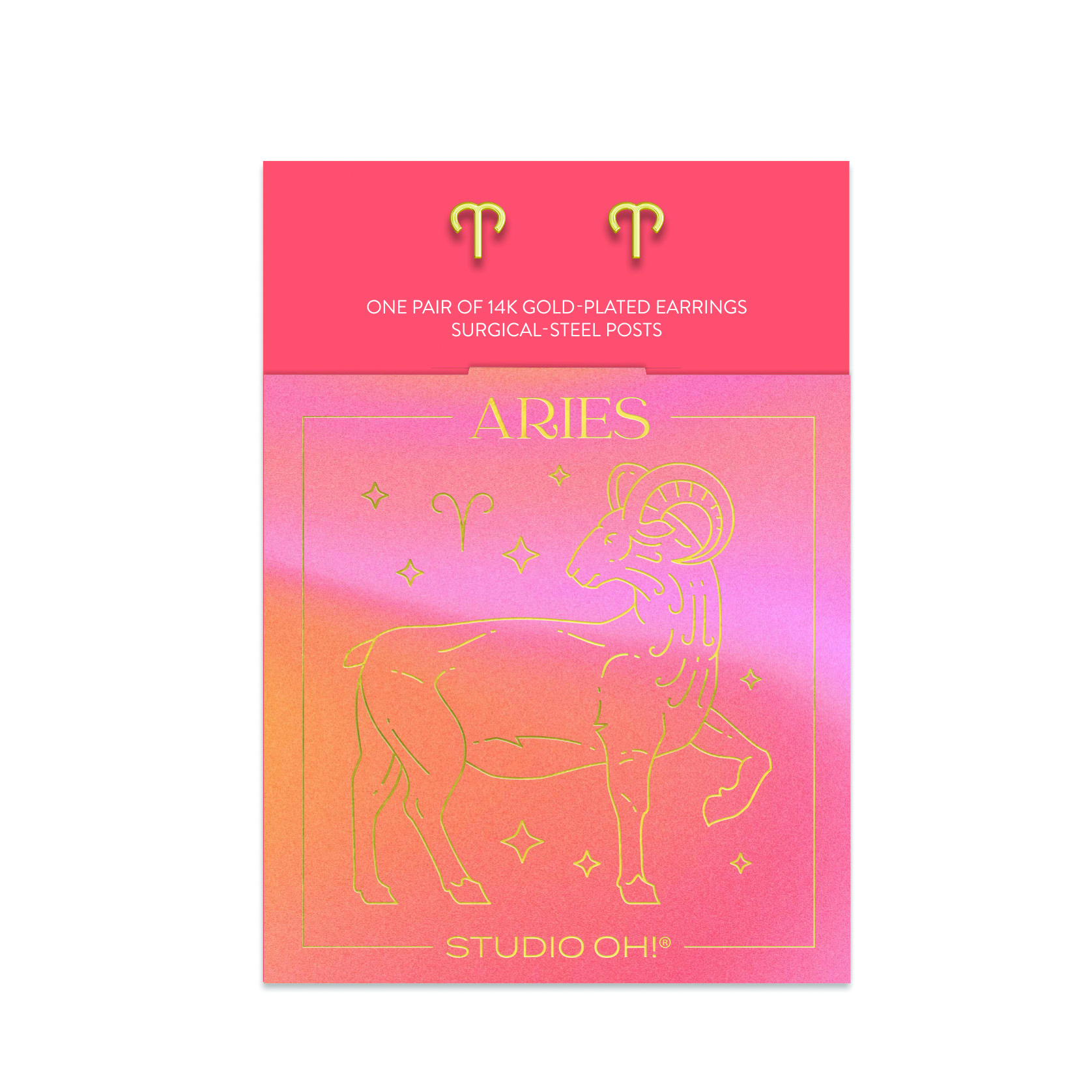 Picture of Aries Zodiac Earrings