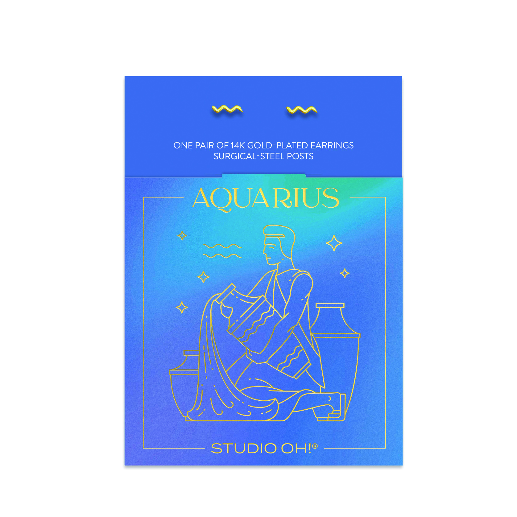 Picture of Aquarius Zodiac Earrings