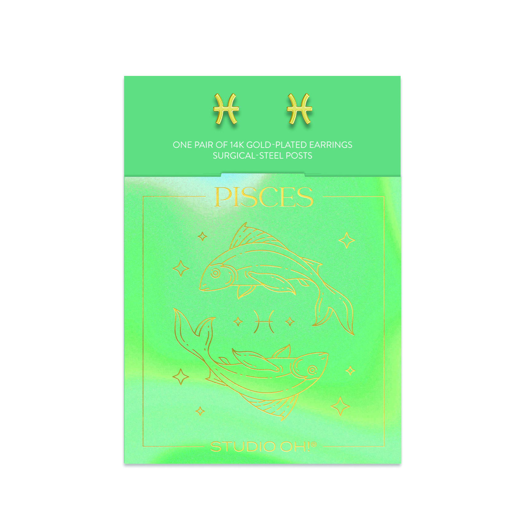 Picture of Pisces Zodiac Earrings