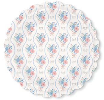 Picture of Romantic Rococo Scalloped Luncheon Plates
