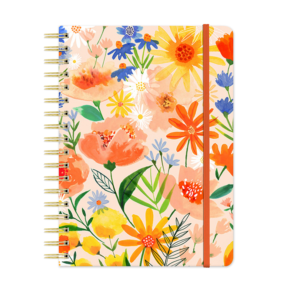 Picture of Bold Blossoms Undated Tri-Tab Planner