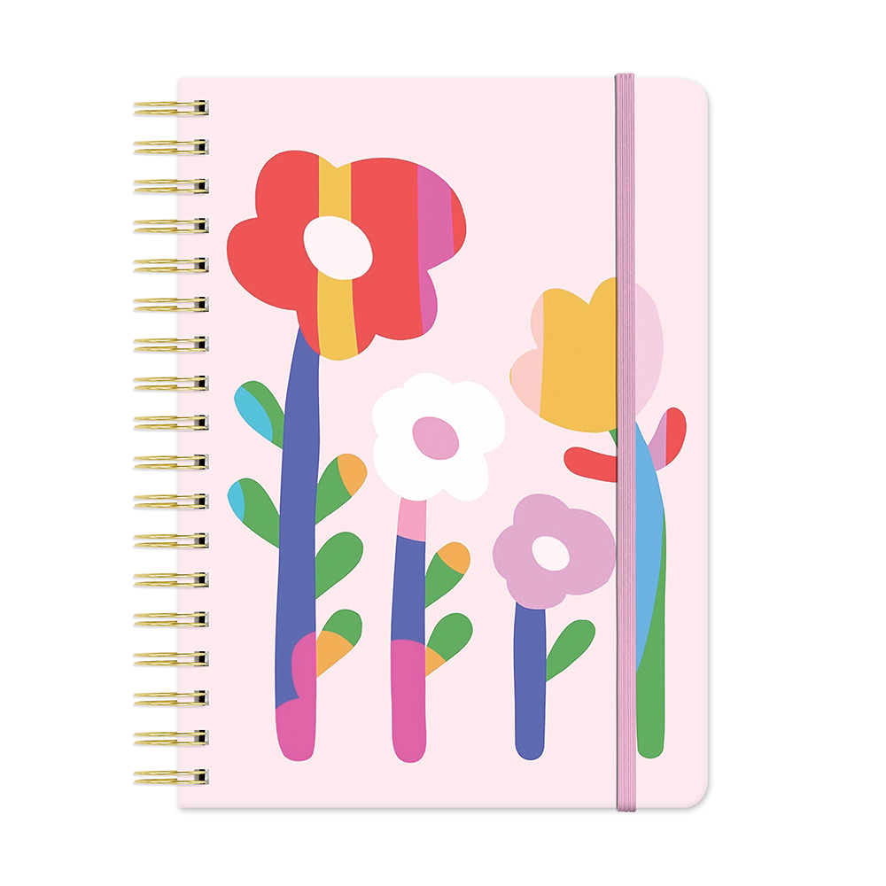 Picture of Faire Flowers Undated Tri-Tab Planner